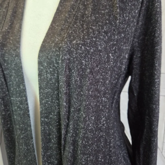 NWT Stylish Black Open Front Cardigan - Picture 2 of 5